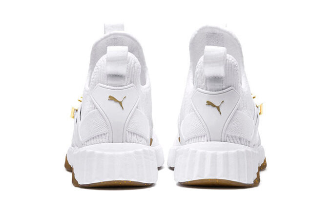 (WMNS) Defy Varsity Mid ”Vit Metallic Guld”