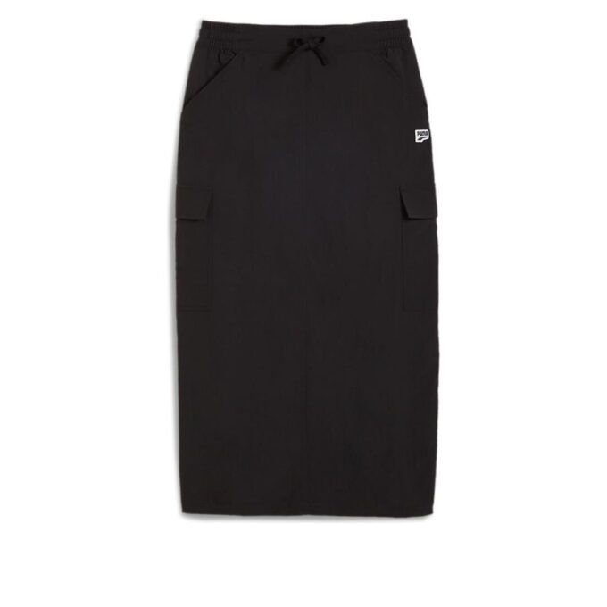 (WMNS) DOWNTOWN Cargo Midikjol ”Svart”