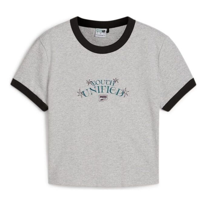 (WMNS) DOWNTOWN Graphic Baby T-shirt ”Grå”