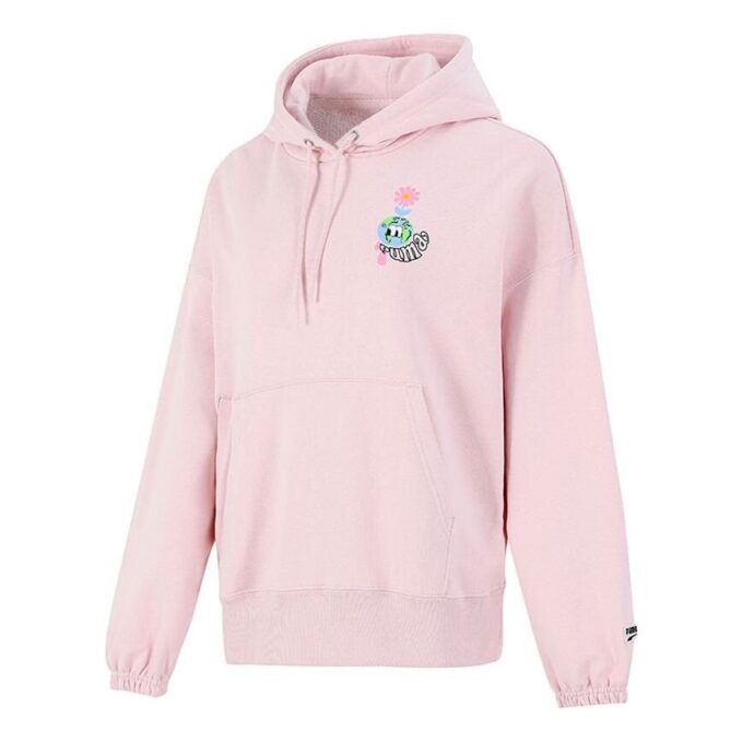(WMNS) Downtown Graphic Hoodie Rosa