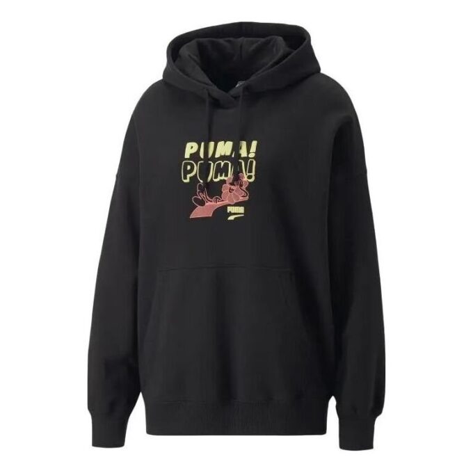 (WMNS) Downtown Oversized Graphic Hoodie ”Svart”