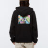 (WMNS) Downtown Printing Logo Hoodie Svart