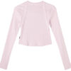 (WMNS) Enfärgad långärmad t-shirt ”Rosa”