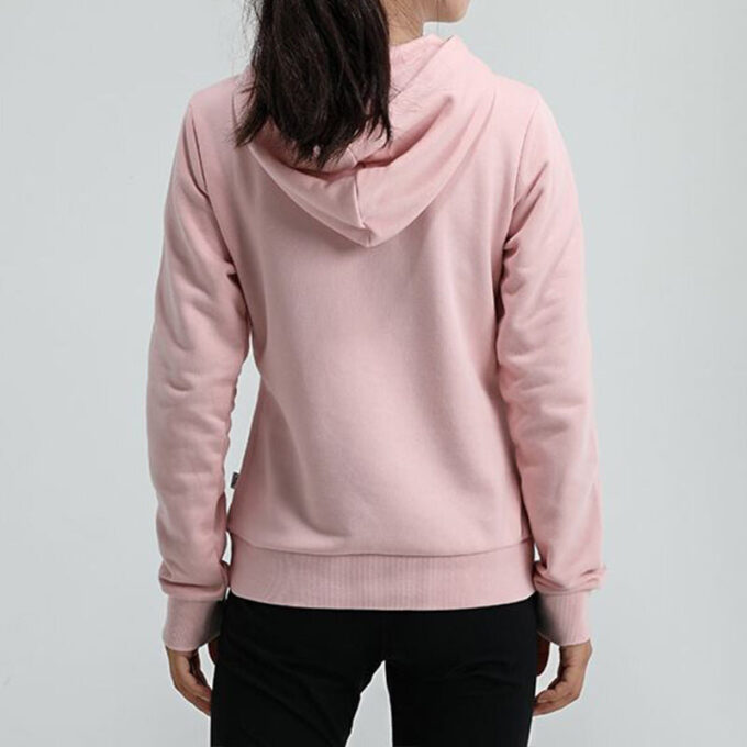 (WMNS) Essentials Logo Hoodie ”Rosa Vit”