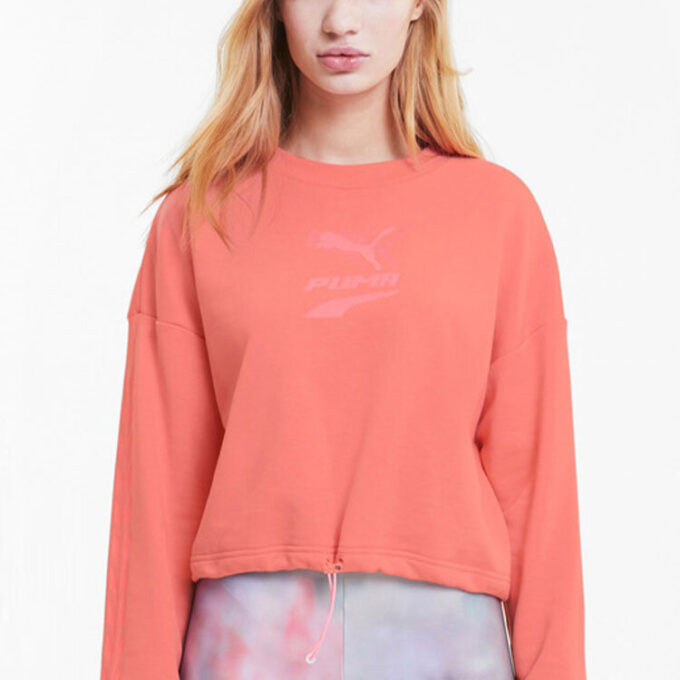 (WMNS) Evide Logo Sweatshirt ”Pink”