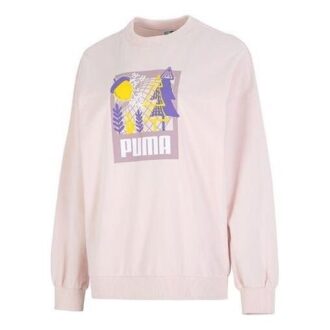 (WMNS) FF Bubble Sleeve Rundringad Tröja ”Rosa”