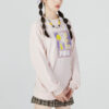 (WMNS) FF Bubble Sleeve Rundringad Tröja ”Rosa”