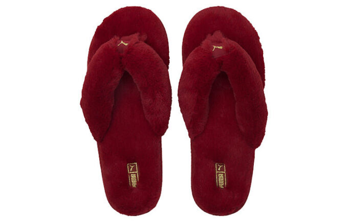 (WMNS) Fluff Flip Slides ”Persian Red Team Gold”