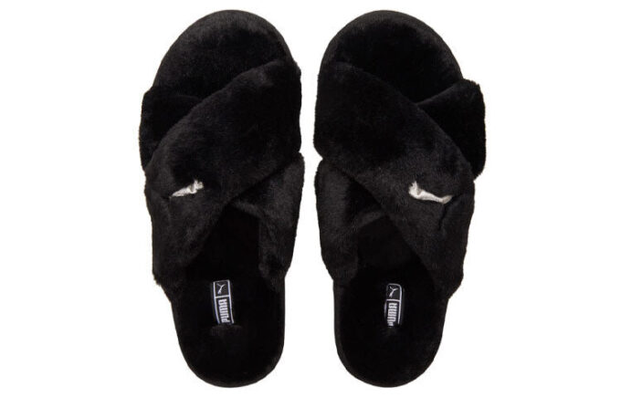 (WMNS) Fluff X Strap Slide ”Svart”