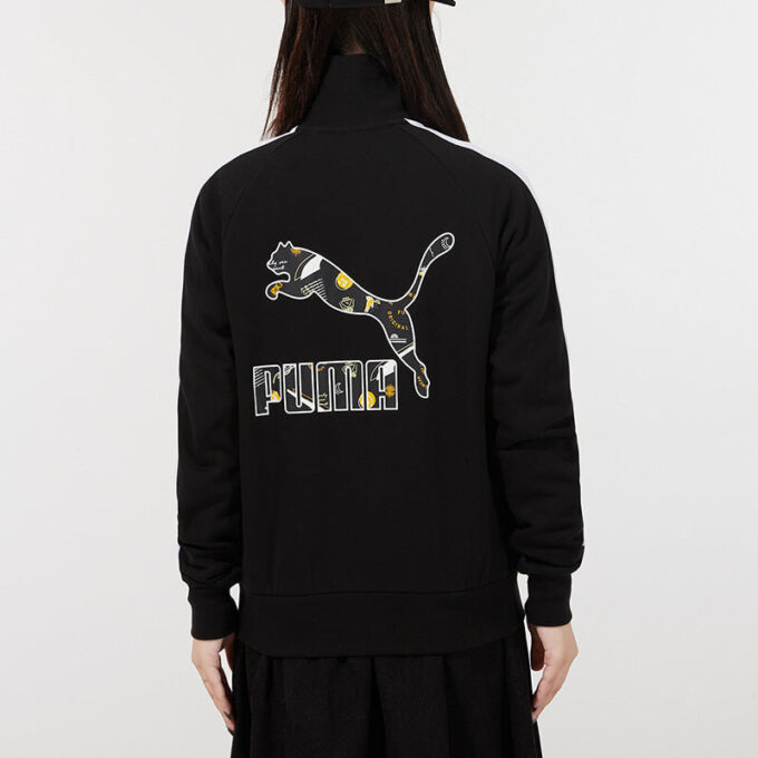(WMNS) Formstripe Stickad Stand Collar Jacka Svart