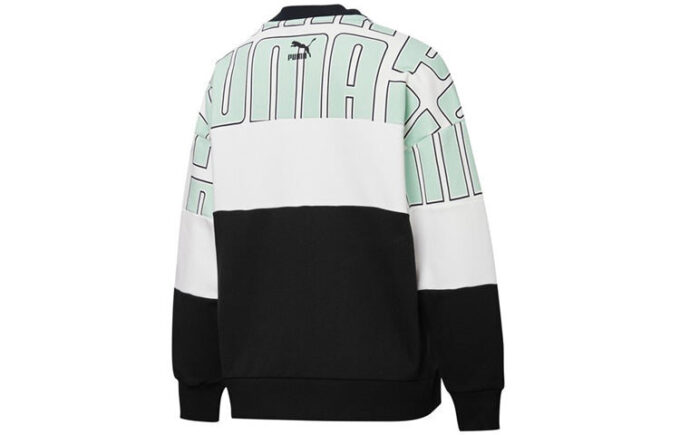 (WMNS) Färgblocks Aop Sweatshirt ”Svart Grön Vit”