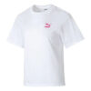 (WMNS) Grafisk Casual T-shirt ”Vit Rosa”