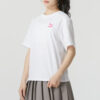 (WMNS) Grafisk Casual T-shirt ”Vit Rosa”