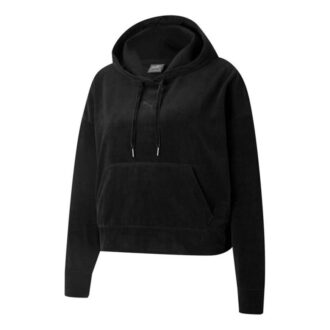 (WMNS) Her Velour Hoodie ”Svart”