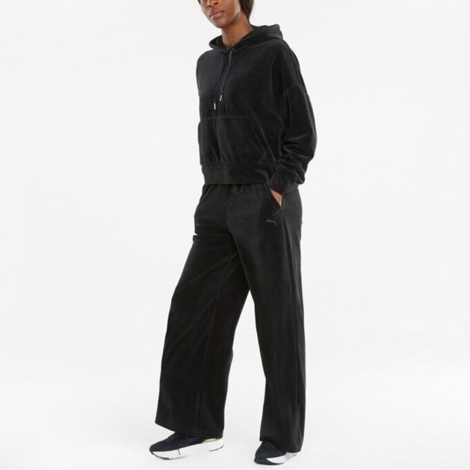 (WMNS) Her Velour Hoodie ”Svart”