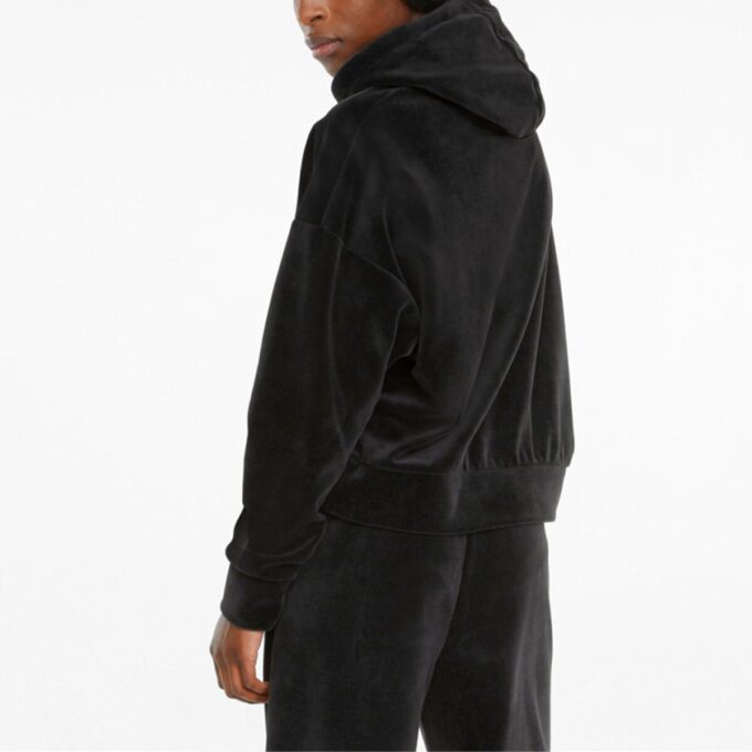 (WMNS) Her Velour Hoodie ”Svart”
