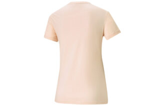 (WMNS) Hjärtformad T-shirt med Kärlekstryck Logotyp Sport Rund Hals Kortärmad Rosa Röd