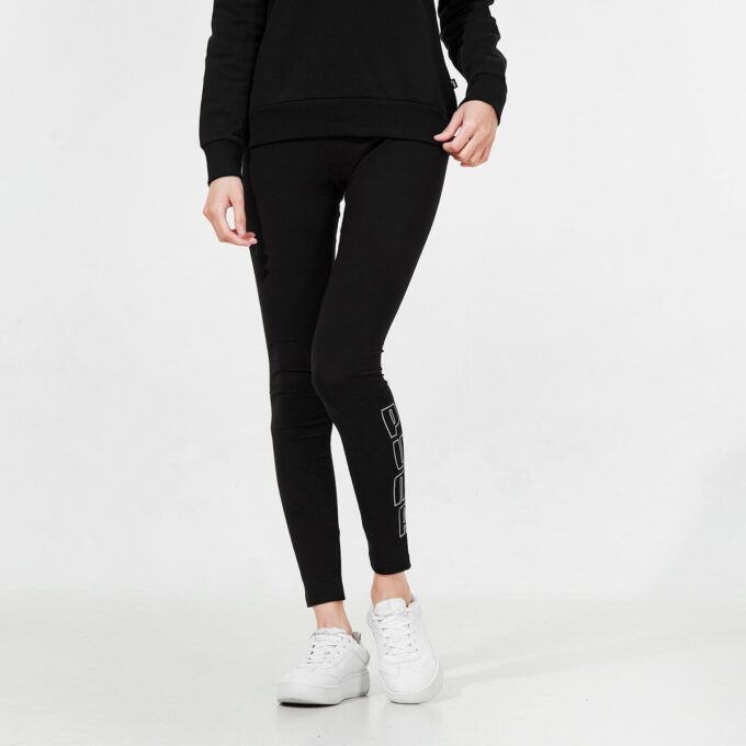 (WMNS) Holiday Leggings Logo Sport Träningsbyxor Svarta