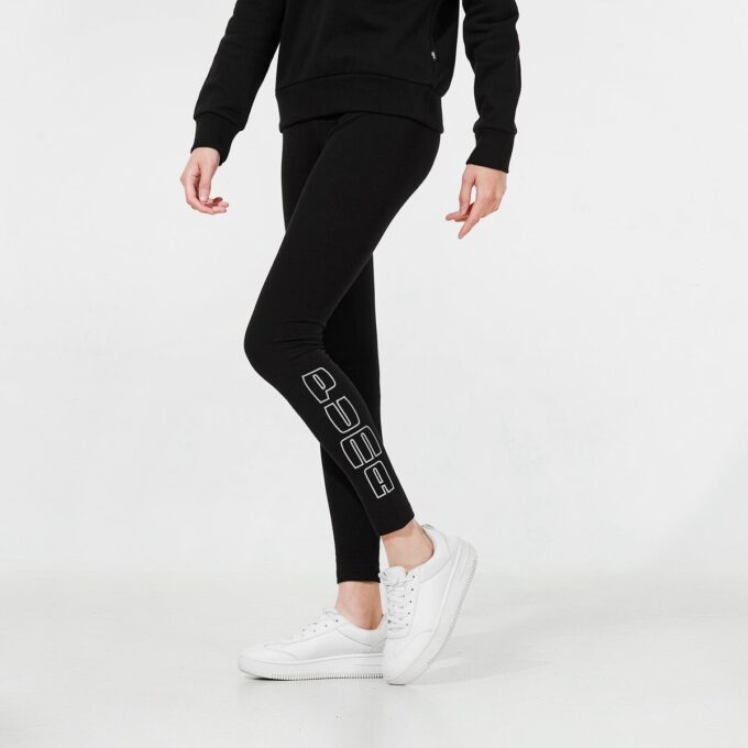 (WMNS) Holiday Leggings Logo Sport Träningsbyxor Svarta