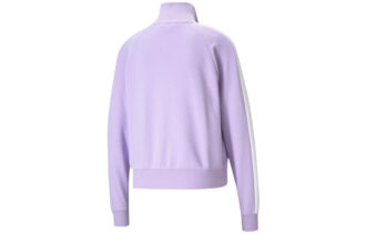 (WMNS) Iconic T7 Broderad Logotyp Ståkrage Jacka Lila
