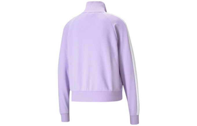 (WMNS) Iconic T7 Broderad Logotyp Ståkrage Jacka Lila