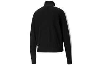 (WMNS) Iconic T7 Logotyptryckt Ståkragejacka Svart