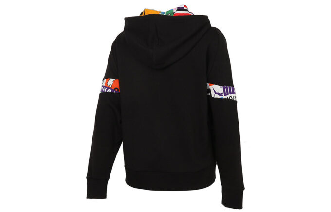 (WMNS) Internationell Hoodie ”Svart Vit”