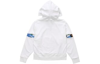 (WMNS) Internationell Hoodie ”Vit Svart”