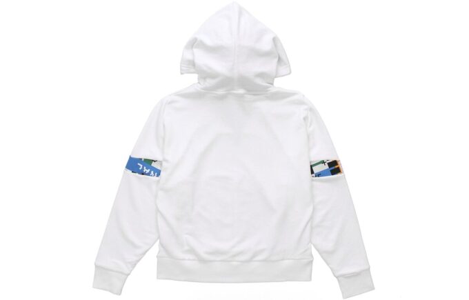 (WMNS) Internationell Hoodie ”Vit Svart”