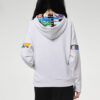 (WMNS) Internationell Hoodie ”Vit Svart”