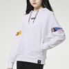 (WMNS) Internationell Hoodie ”Vit Svart”