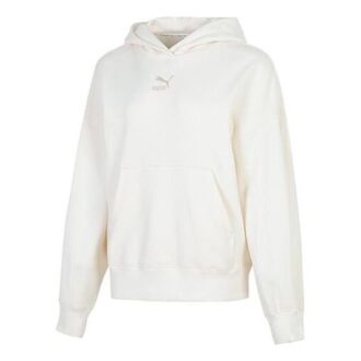 (WMNS) Klassisk överdimensionerad huvtröja TR ”Vitgrå”