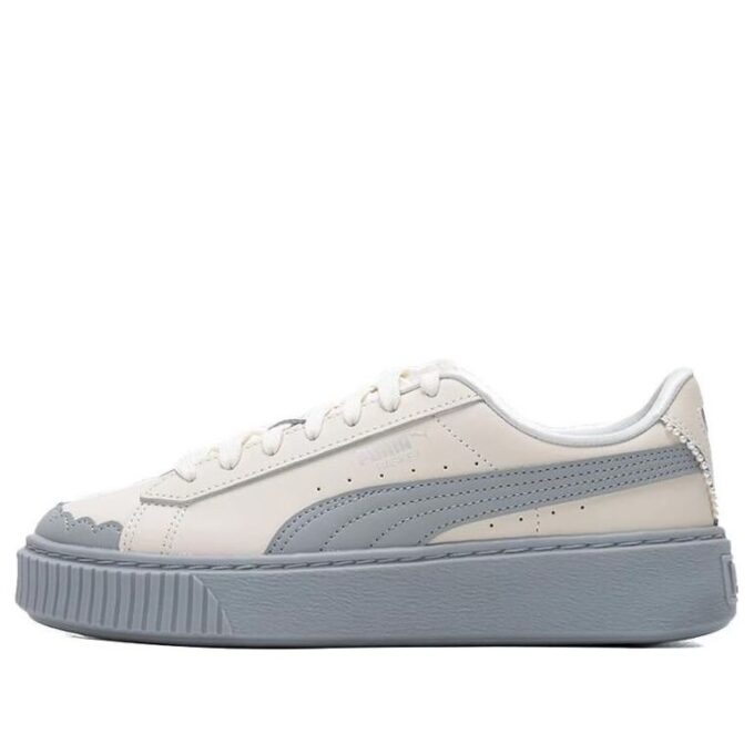(WMNS) Korgplatåskor ”Pärlvita Blå”