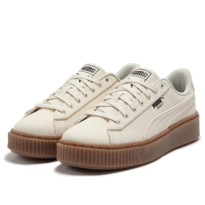 (WMNS) Korgplattform Canvas ”Beige”