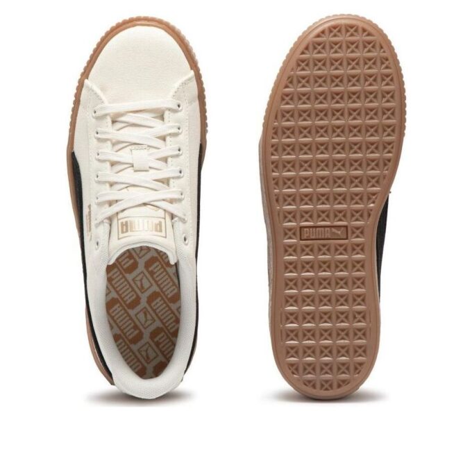 (WMNS) Korgplattform Canvas ”Beige Svart”