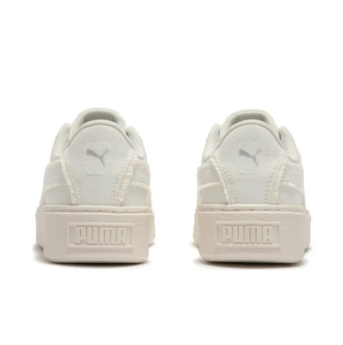 (WMNS) Korgplattform med fransar ”Vit”