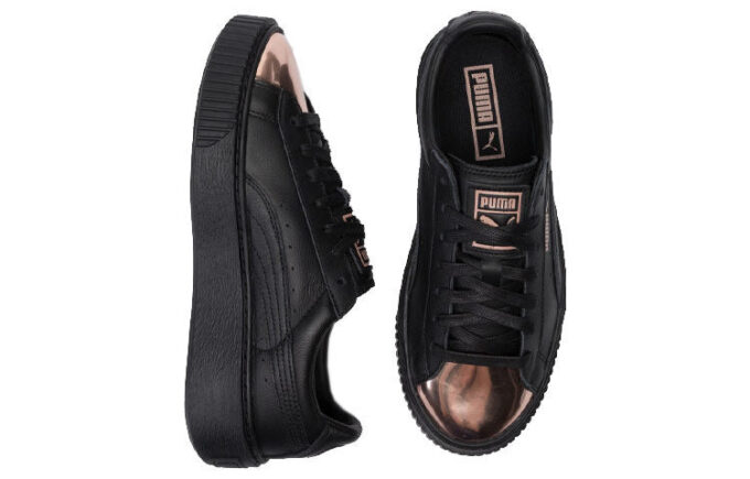 (WMNS) Korgplattform Metallic ”Svart Roséguld”