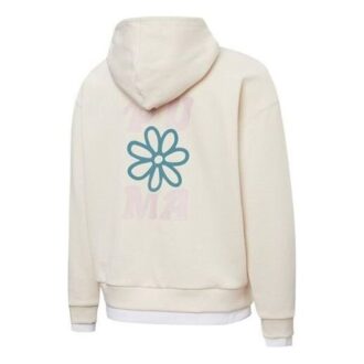(WMNS) Layered Print Fake Two Hoodie Vit