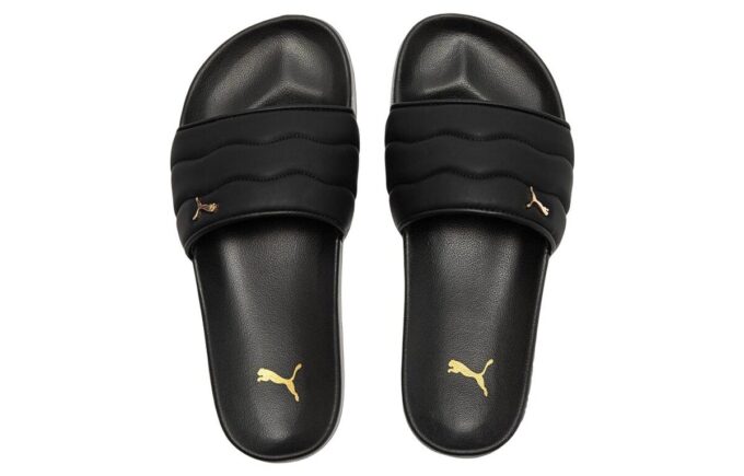 (WMNS) Lead Cat 2.0 Puffy ”Svart Metallic Guld”