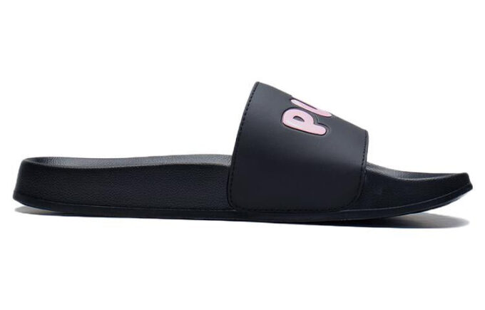 (WMNS) Leadcat 2.0 Logotyp Slides ”Svart”