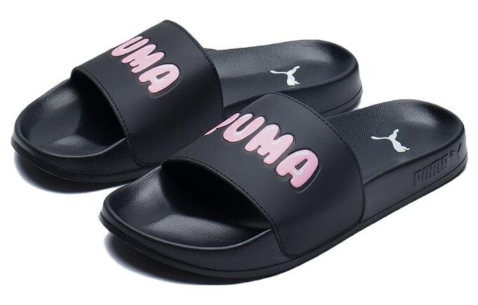 (WMNS) Leadcat 2.0 Logotyp Slides ”Svart”