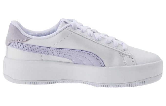 (WMNS) Lily Platåskor med snörning ”Vit Lila Heather”