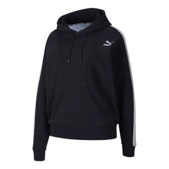 (WMNS) Liten Logotyp Hoodie ”Svart Vit”