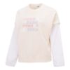 (WMNS) Logo 2-Fer Grafisk Linne ”Beige”