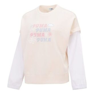 (WMNS) Logo 2-Fer Grafisk Linne ”Beige”