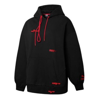 (WMNS) Logo CNY Sportswear Hoodie ”Svart”