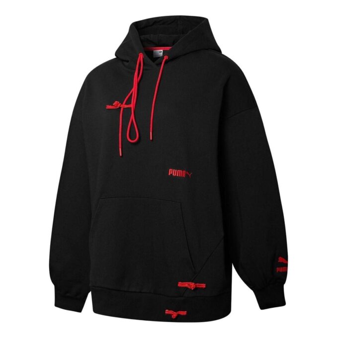 (WMNS) Logo CNY Sportswear Hoodie ”Svart”