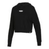 (WMNS) Logotyp Kort Hoodie ”Svart”