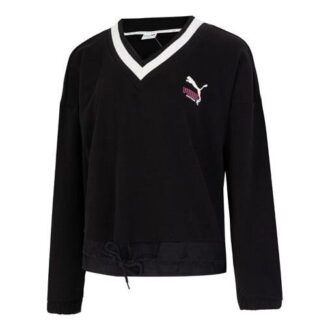 (WMNS) Logotyp V-ringad tröja ”Svart”
