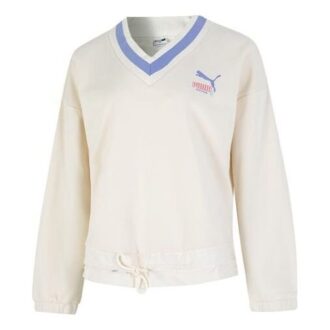(WMNS) Logotyp V-ringad tröja ”Vit”